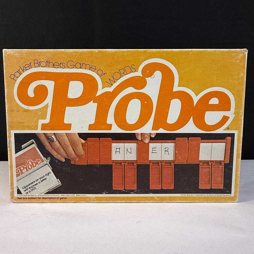 Vintage Parker Brothers Probe Game of Words Board Game Complete 1976